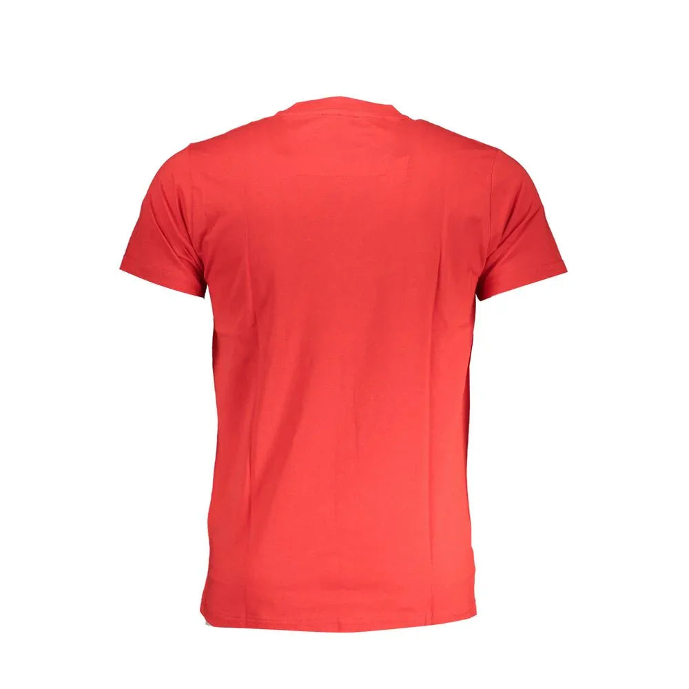 Cavalli Class Rosso Cotton Men T-Shirt - Zeiniez