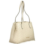 Mario Valentino Beige Polyurethane Women's Handbag - Zeiniez