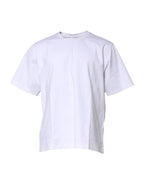 Dolce & Gabbana White Cotton Short Sleeves Crew Neck T-shirt - Zeiniez