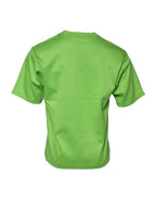 Dolce & Gabbana Green Graphic Printed Round Neck T-shirt - Zeiniez