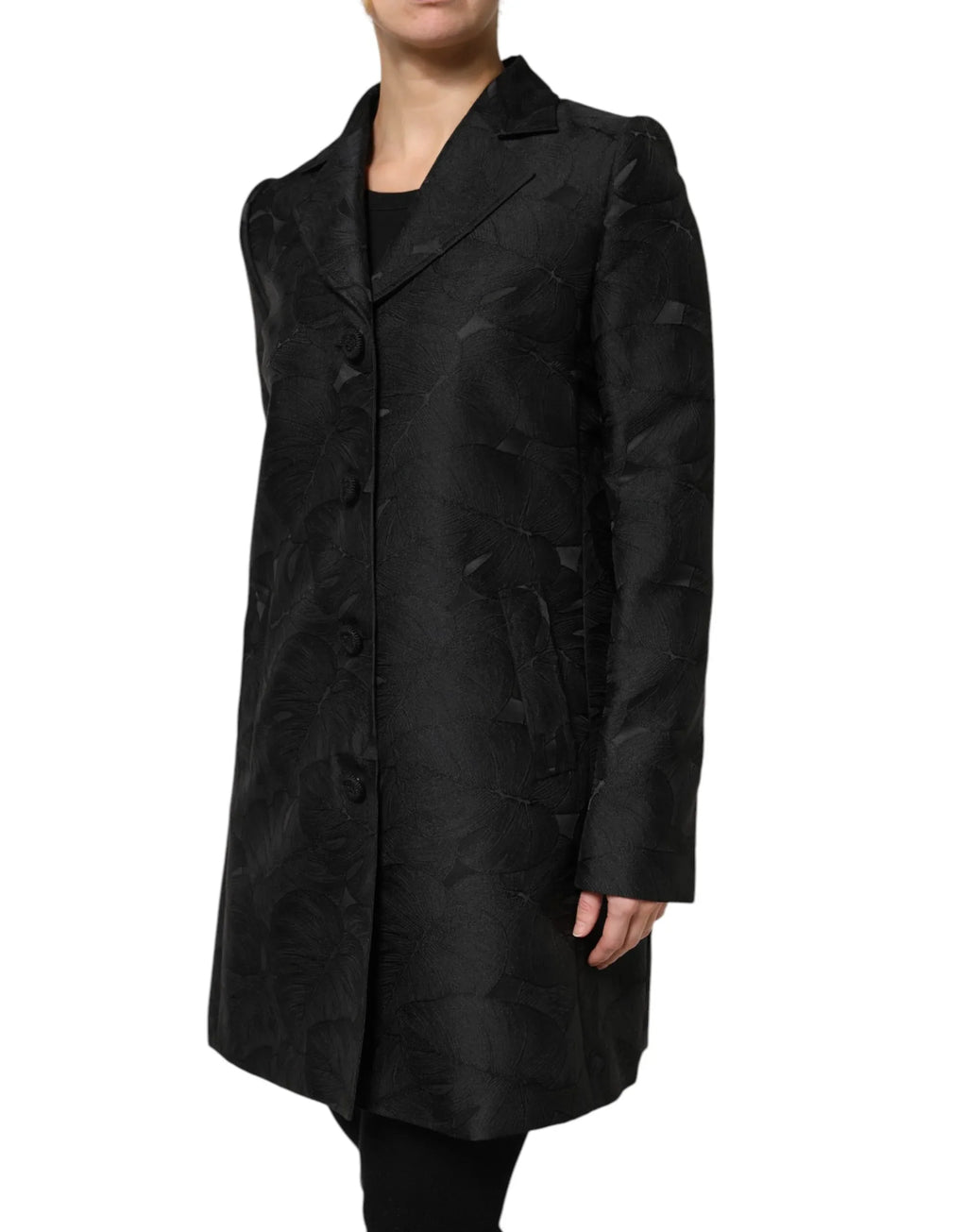 Dolce & Gabbana Black Single Breasted Trench Coat Jacket - Zeiniez