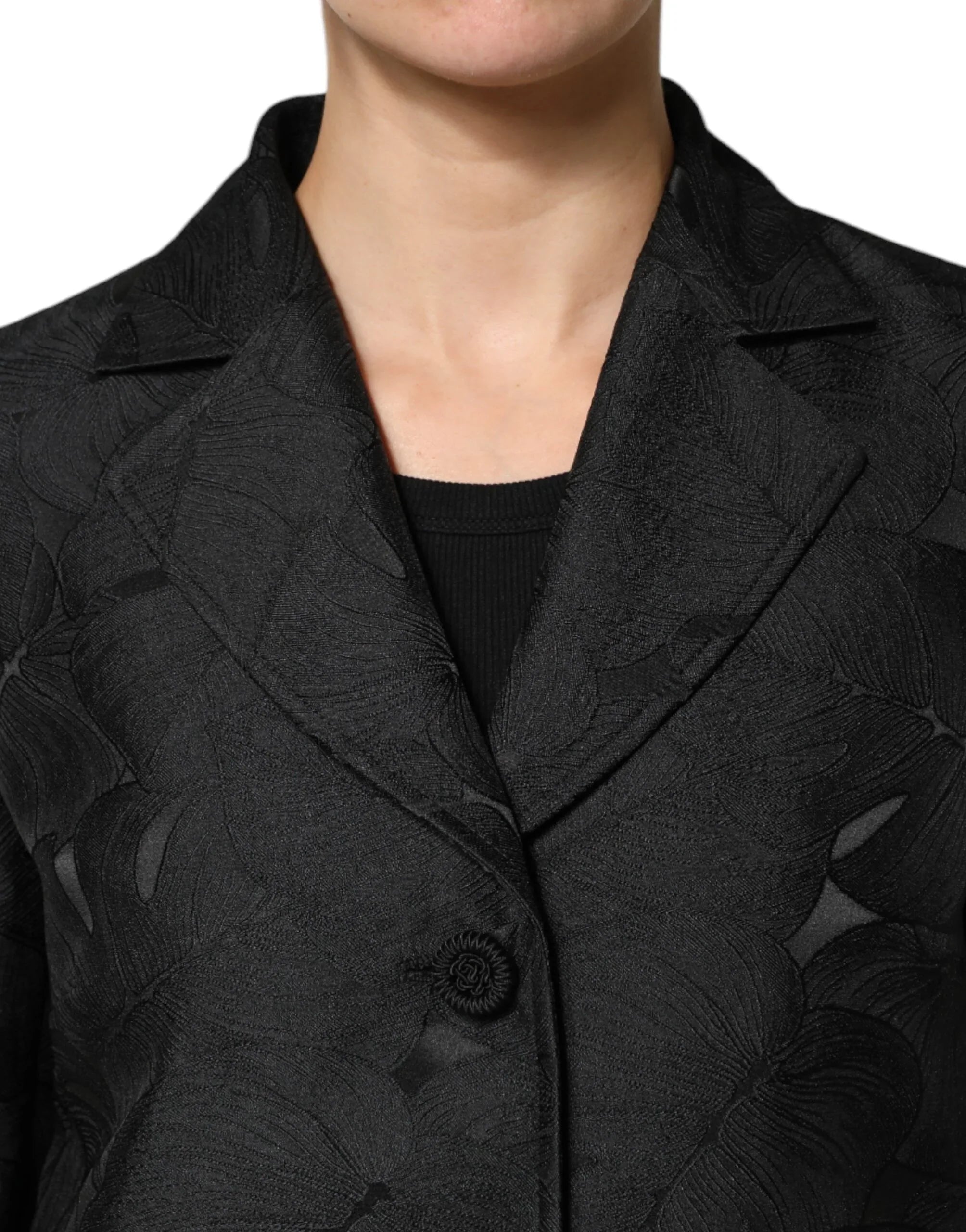 Dolce & Gabbana Black Single Breasted Trench Coat Jacket - Zeiniez