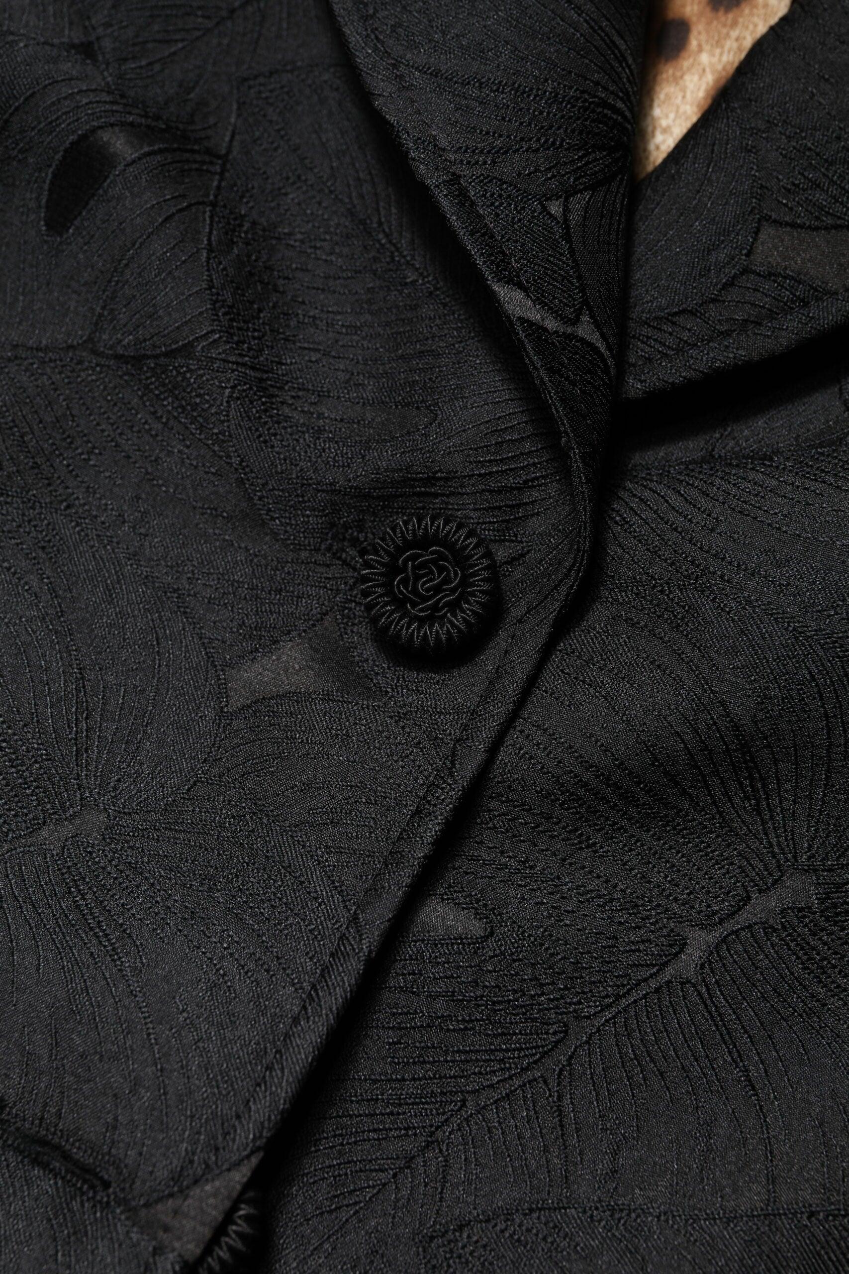 Dolce & Gabbana Black Single Breasted Trench Coat Jacket - Zeiniez