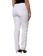 Dolce & Gabbana White Floral Sequined GIRLY Denim Jeans - Zeiniez