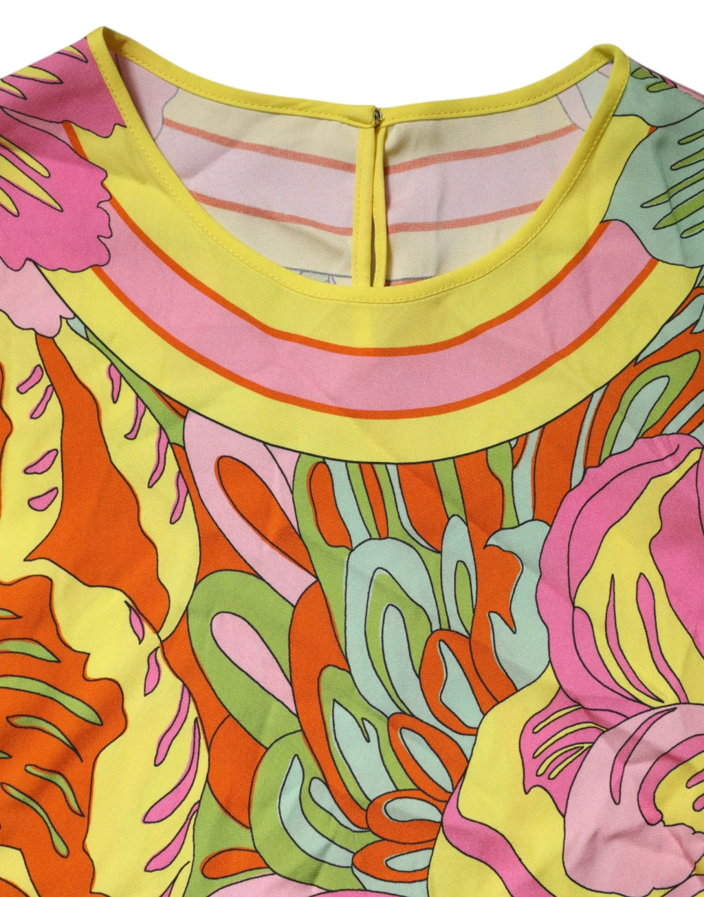 Dolce & Gabbana Multicolor Floral Roundneck Sleeveless Top - Zeiniez