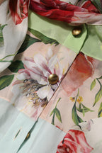 Dolce & Gabbana Multicolor Floral Patchwork Long Sleeves Top - Zeiniez