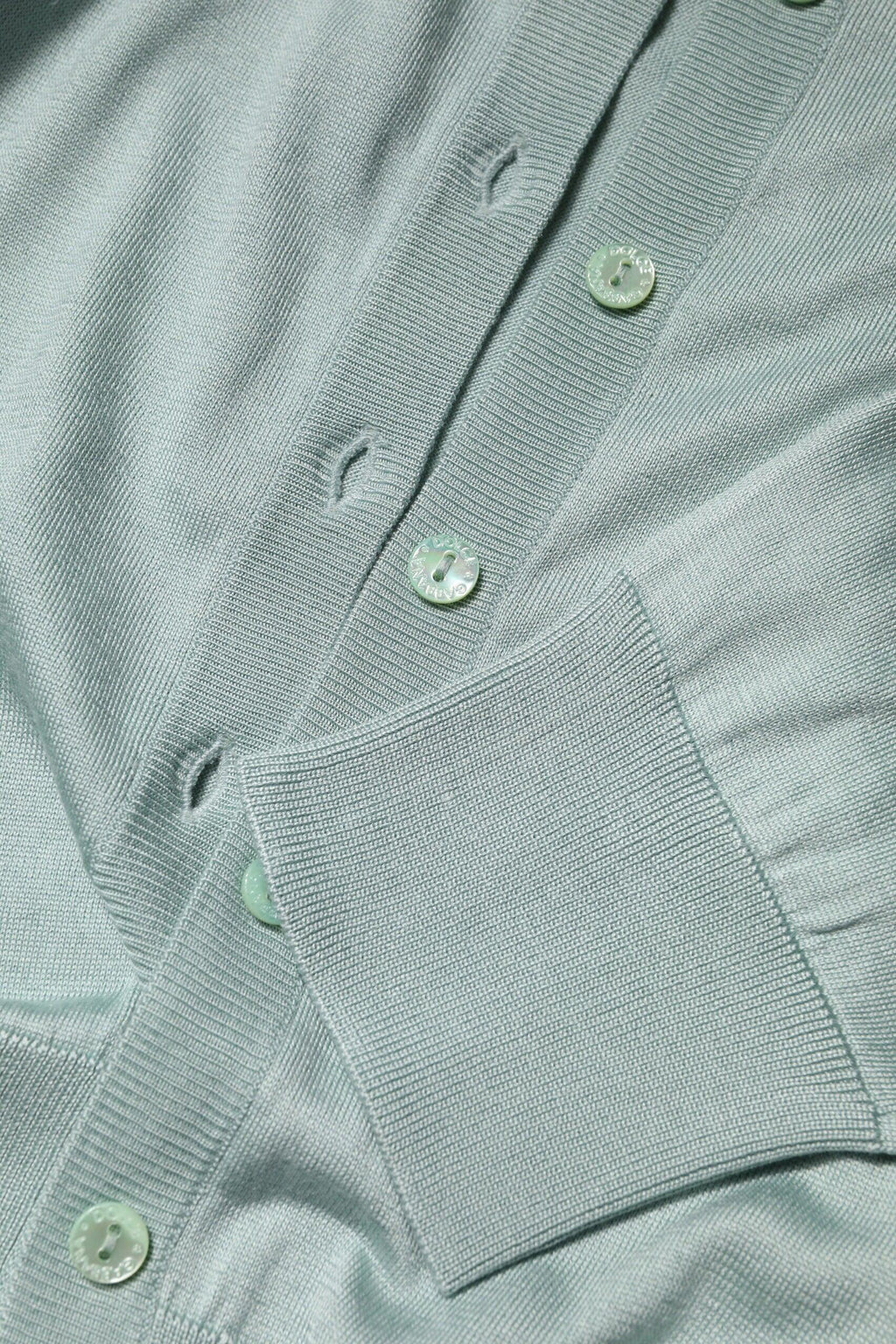 Dolce & Gabbana Light Green Silk Button Down Cardigan Sweater - Zeiniez