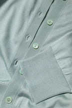 Dolce & Gabbana Light Green Silk Button Down Cardigan Sweater - Zeiniez