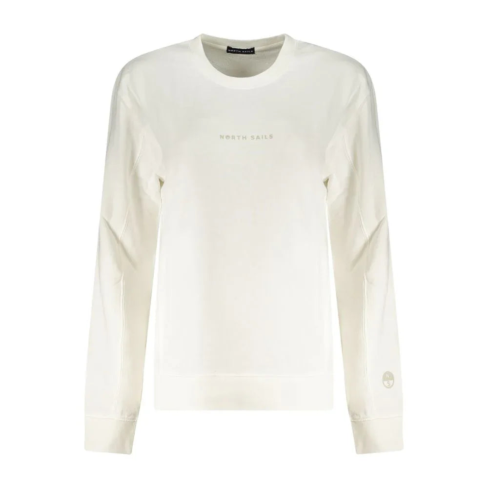 North Sails Bianco Cotton Women Sweatshirt - Zeiniez