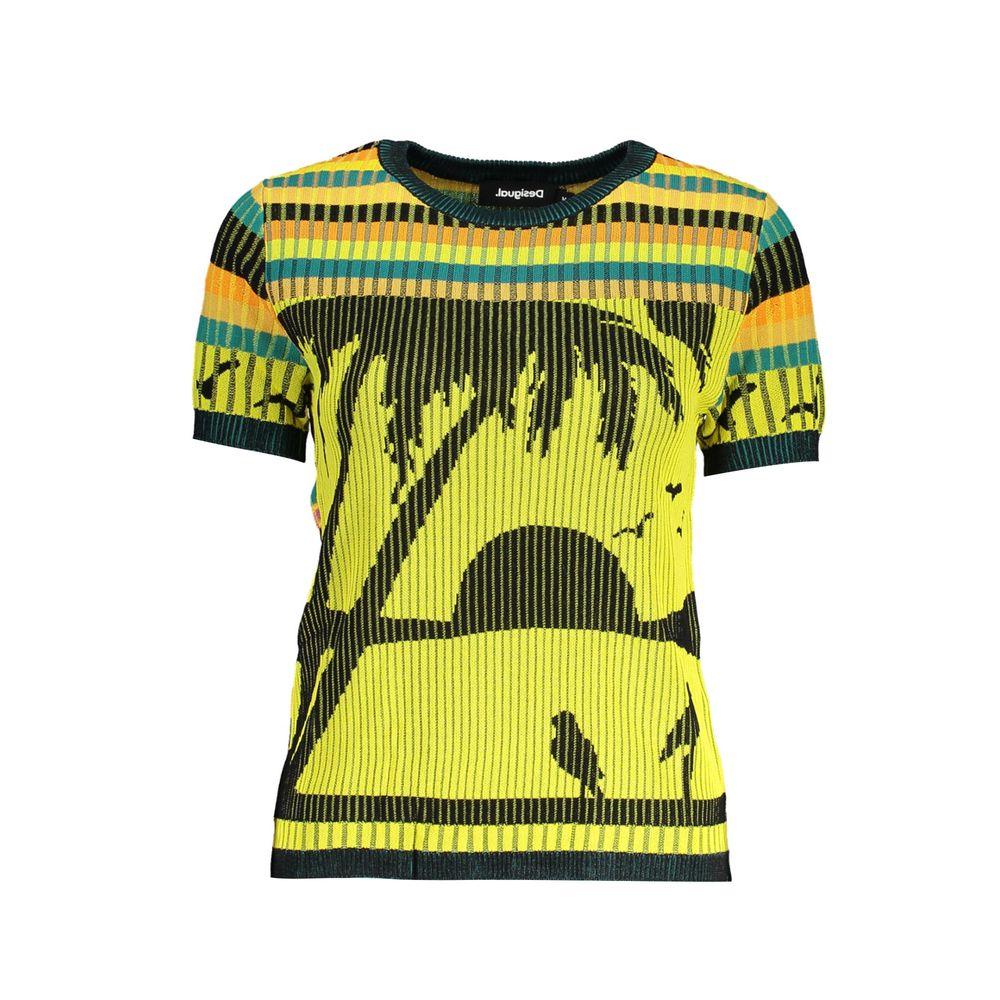 Desigual Giallo Viscosa Women's Sweater - Zeiniez