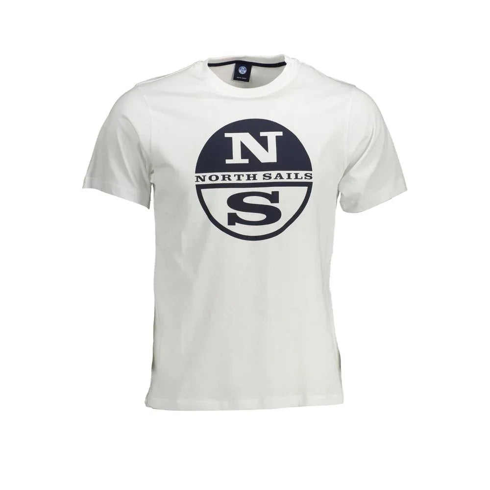 North Sails Bianco Cotton Mens T-Shirt - Zeiniez