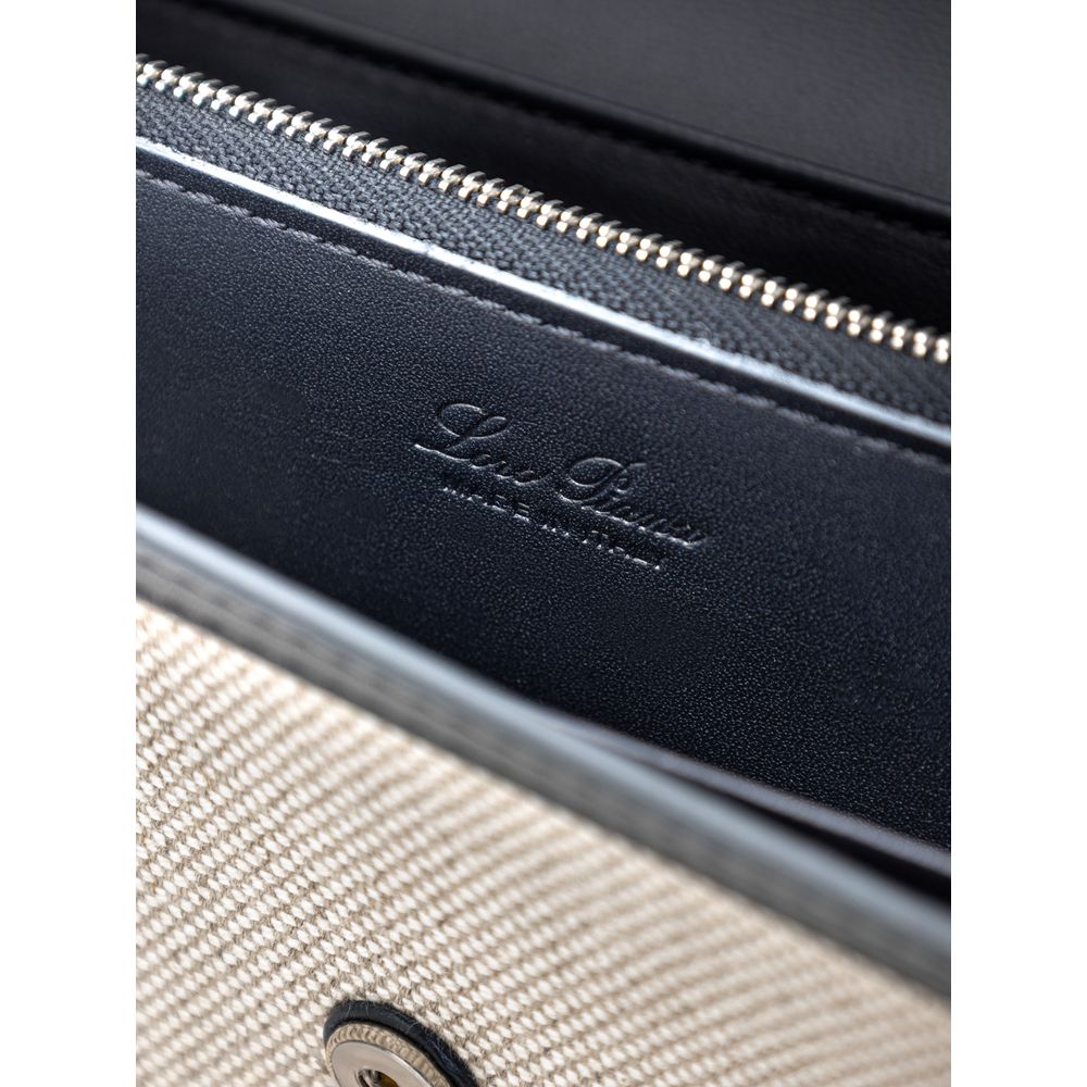 Loro Piana Beige Fabric And Leather Wallet - Zeiniez