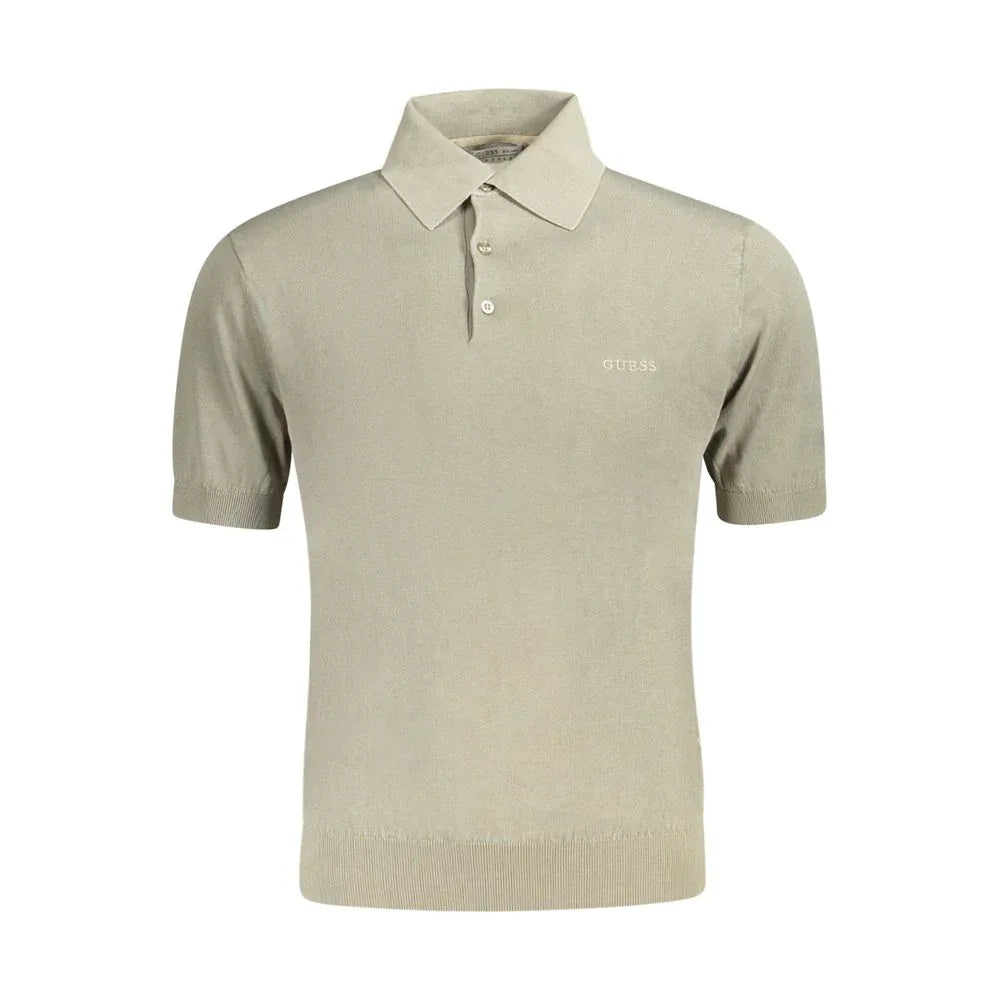 Guess Jeans Verde Cotton Mens Polo Shirt - Zeiniez