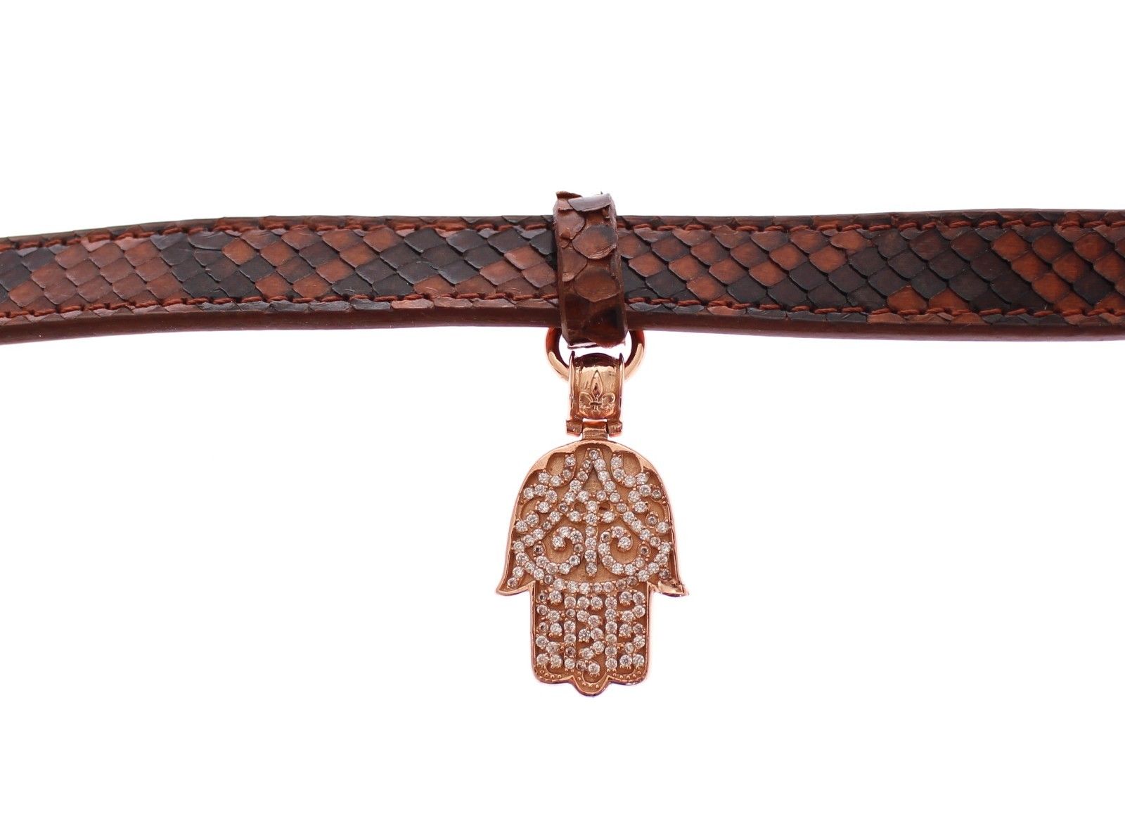 Nialaya CZ Hamsa Eye 18K Gold 925 Silver Bracelet - Zeiniez