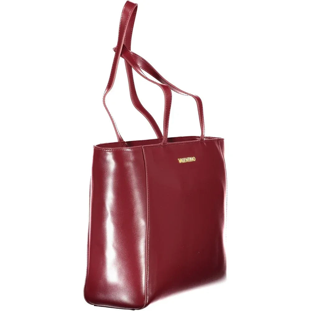 Mario Valentino Rosso Polyurethane Women Shoulder Bag - Zeiniez