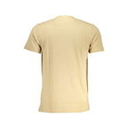 Cavalli Class Beige Cotton Men T-Shirt - Zeiniez