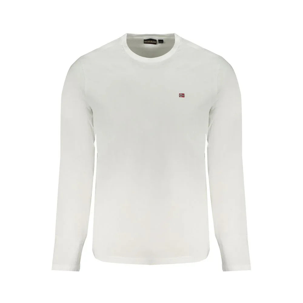 Napapijri White Cotton Men T-Shirt - Zeiniez