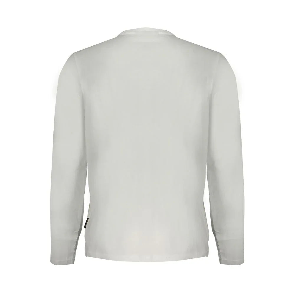 Napapijri White Cotton Men T-Shirt - Zeiniez