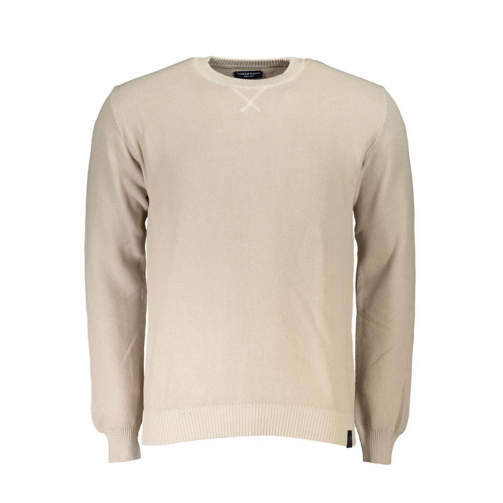 North Sails Beige Organic Cotton Men's Sweater - Zeiniez