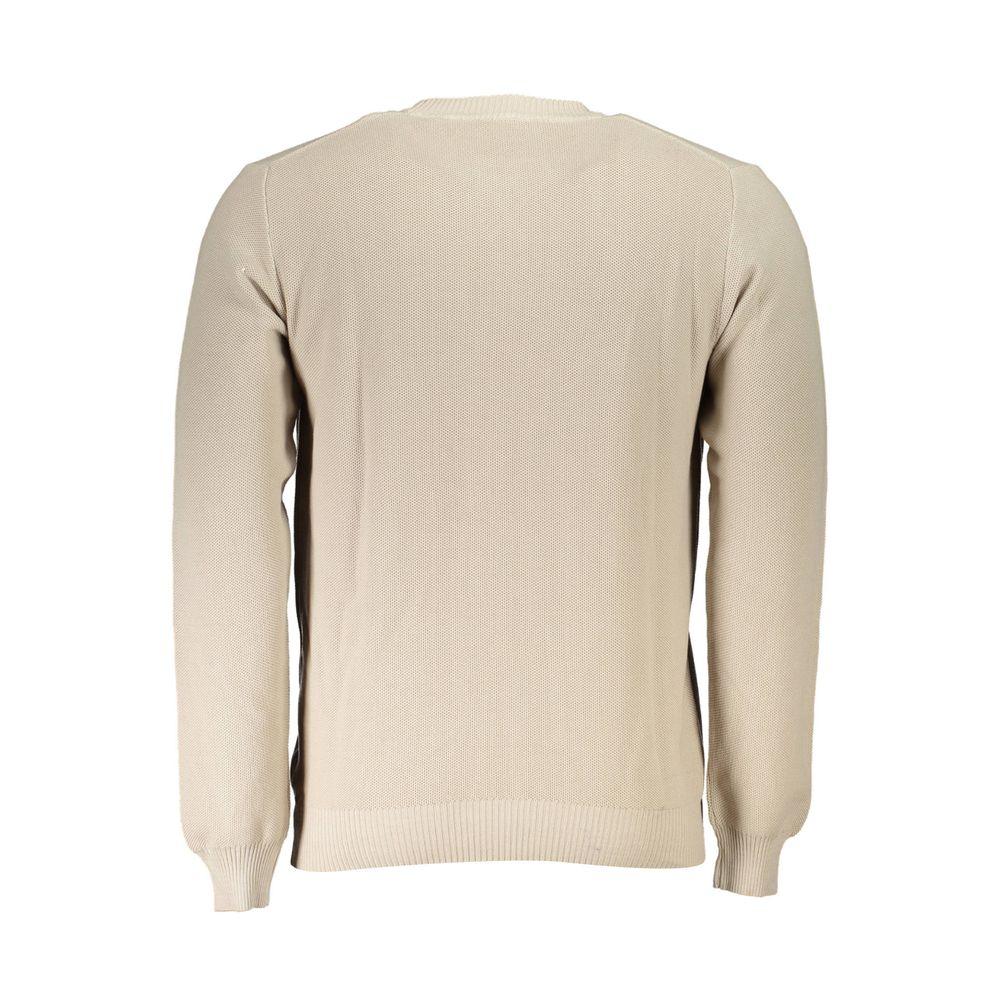 North Sails Beige Organic Cotton Men's Sweater - Zeiniez
