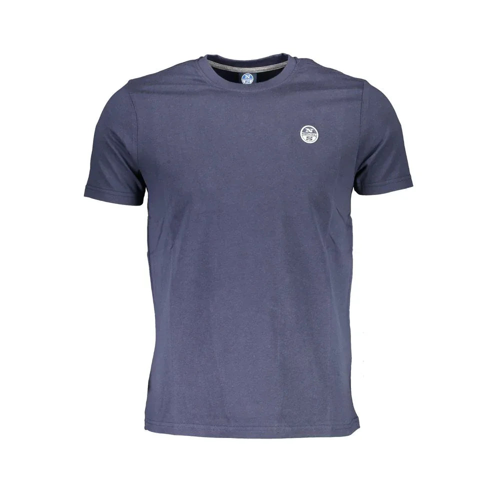 North Sails Blu Cotton Men T-Shirt - Zeiniez