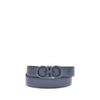 Ferragamo Blue Calf Leather Bos Taurus Regular Belt Ferragamo