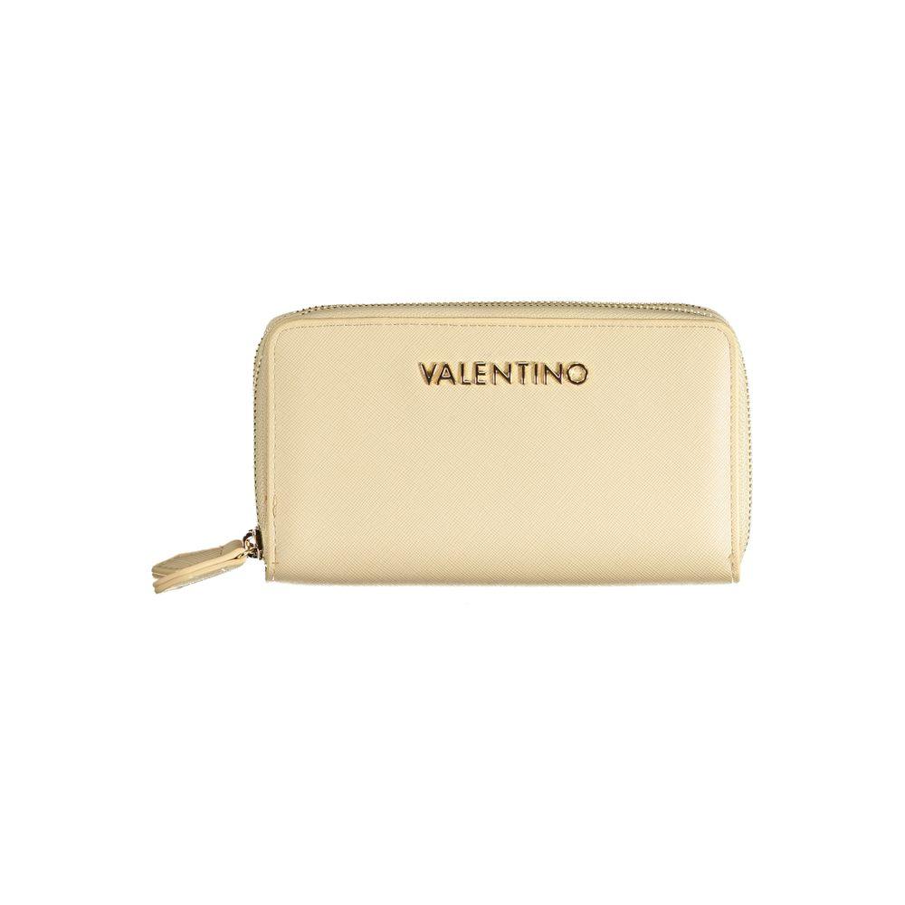Mario Valentino Beige Polyurethane Women Wallet - Zeiniez