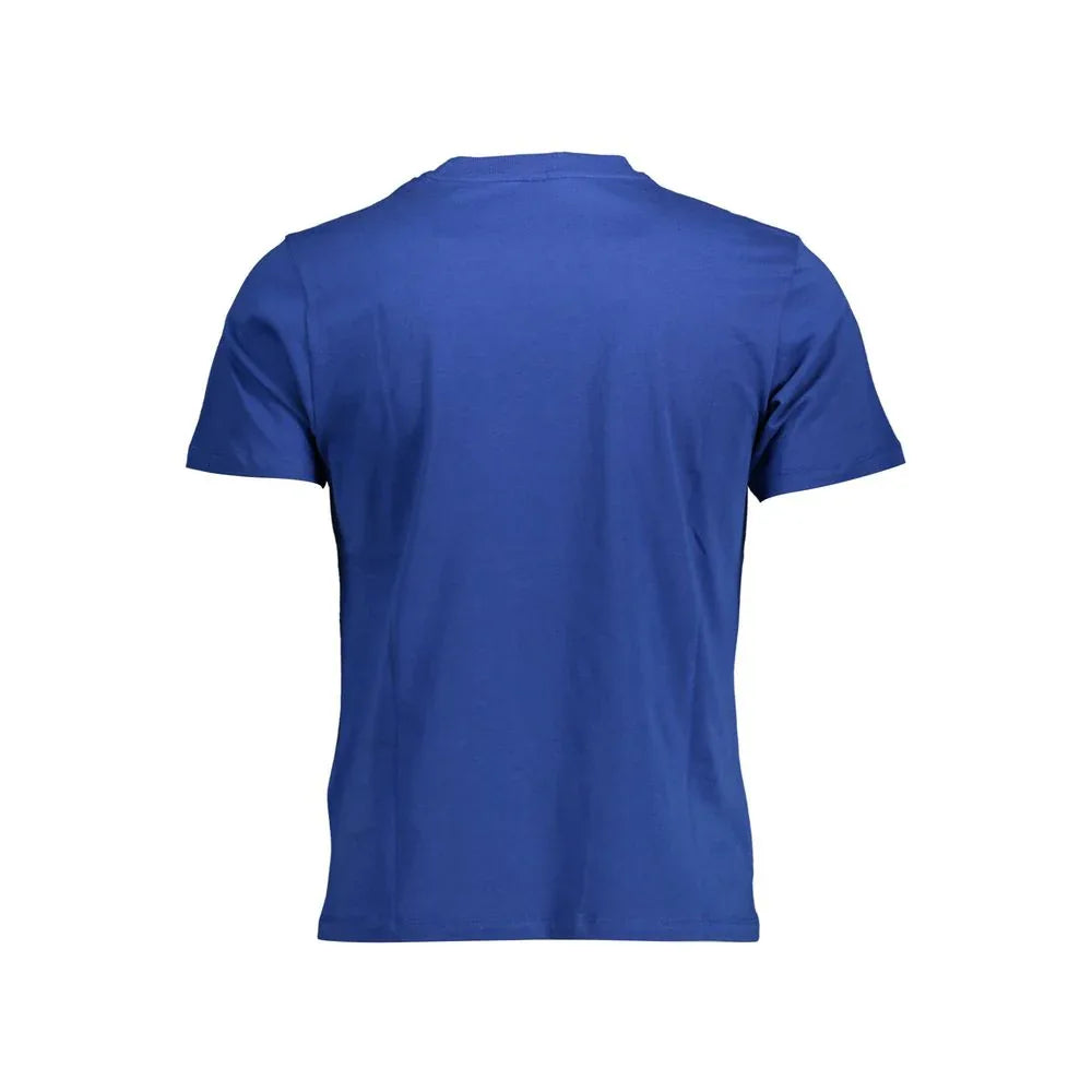 North Sails Blue Cotton Men T-Shirt - Zeiniez