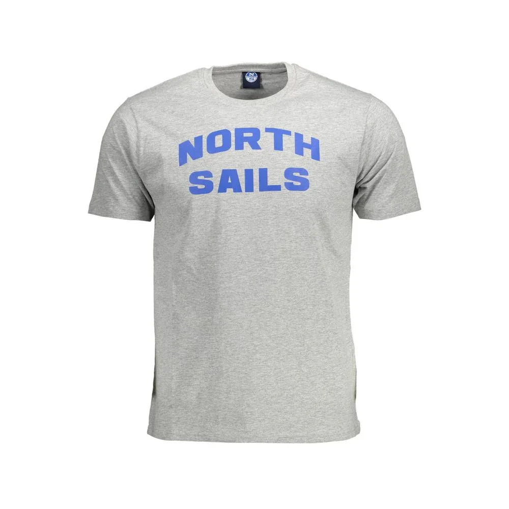 North Sails Grigio Cotton Men T-Shirt - Zeiniez