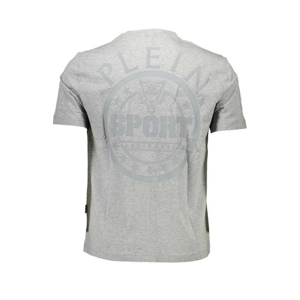 Plein Sport Grigio Cotton Men T-Shirt - Zeiniez