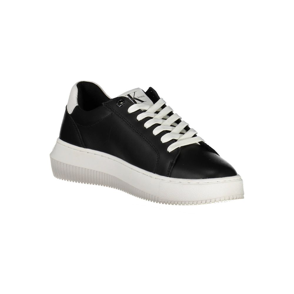 Calvin Klein Black Leather Women Sneaker - Zeiniez