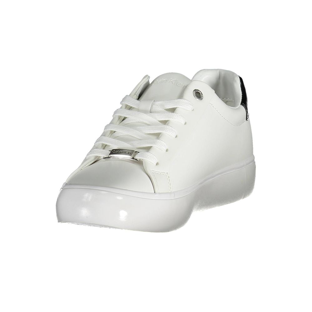 Calvin Klein Bianco Pelle Women Sneaker - Zeiniez
