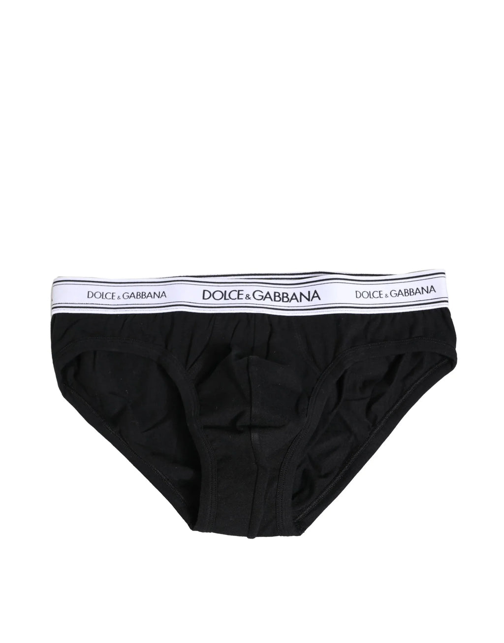 Dolce & Gabbana Black Cotton Stretch Regular Brief Underwear - Zeiniez