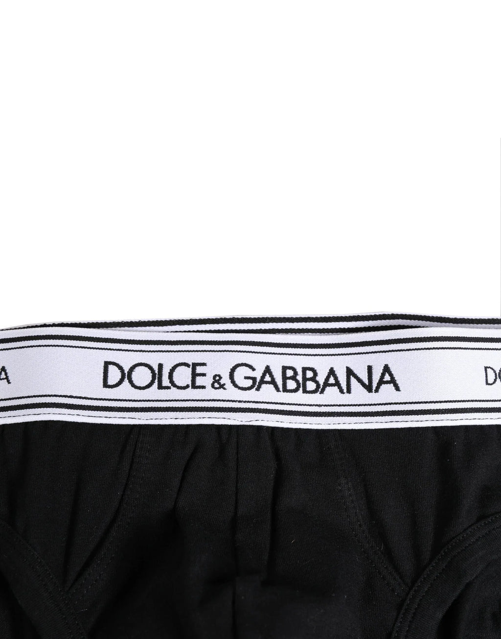 Dolce & Gabbana Black Cotton Stretch Regular Brief Underwear - Zeiniez