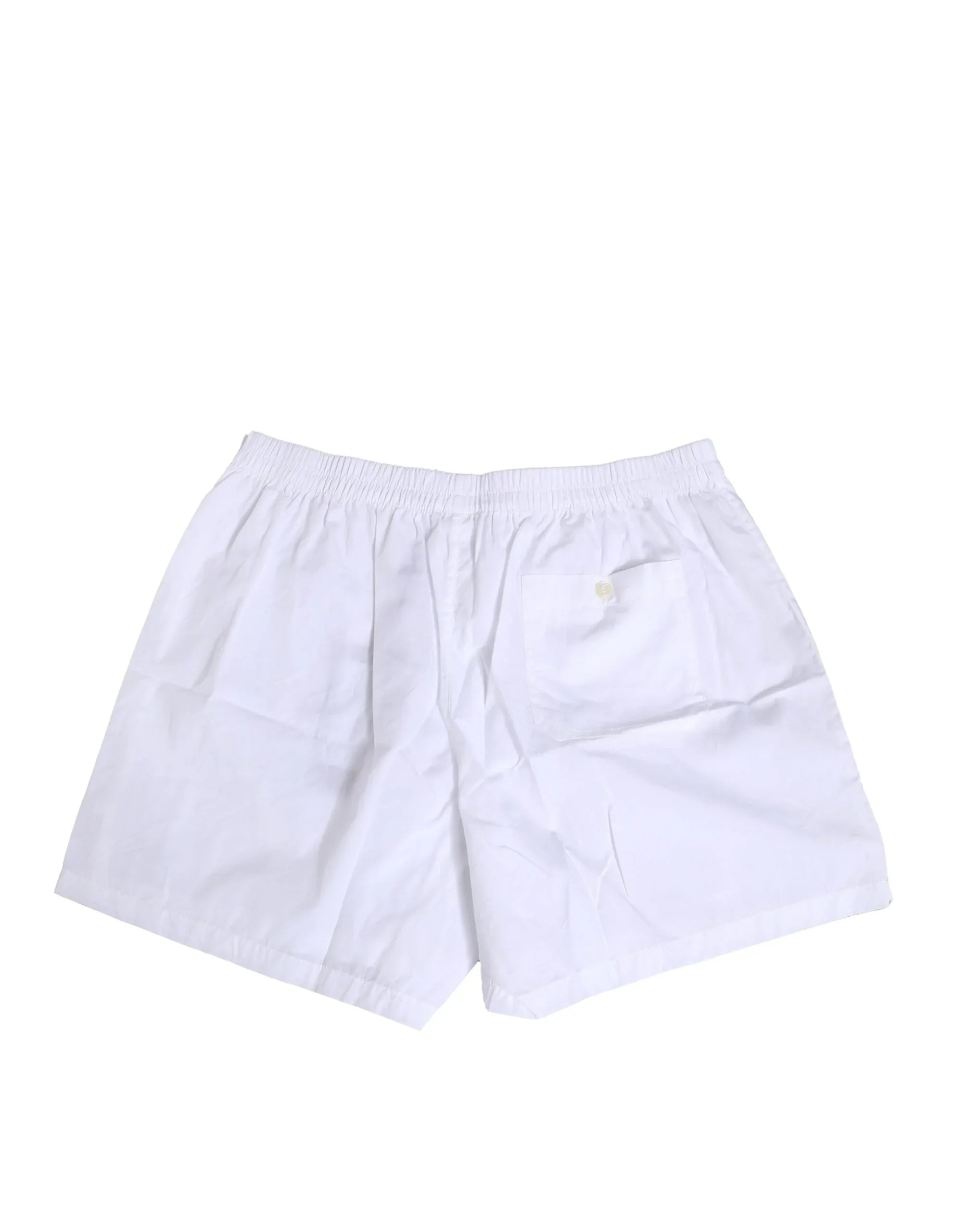 Dolce & Gabbana White Cotton Regular Boxer Shorts Underwear - Zeiniez