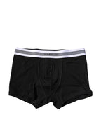 Dolce & Gabbana Black Cotton Stretch Regular Boxer Underwear - Zeiniez