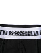 Dolce & Gabbana Black Cotton Stretch Regular Boxer Underwear - Zeiniez
