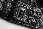Dolce & Gabbana Black Logo Plaque Bomber Full Zipper Jacket - Zeiniez