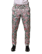 Dolce & Gabbana Multicolor Floral Jacquard Pants - Zeiniez