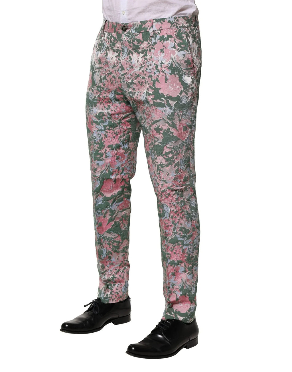 Dolce & Gabbana Multicolor Floral Jacquard Pants - Zeiniez