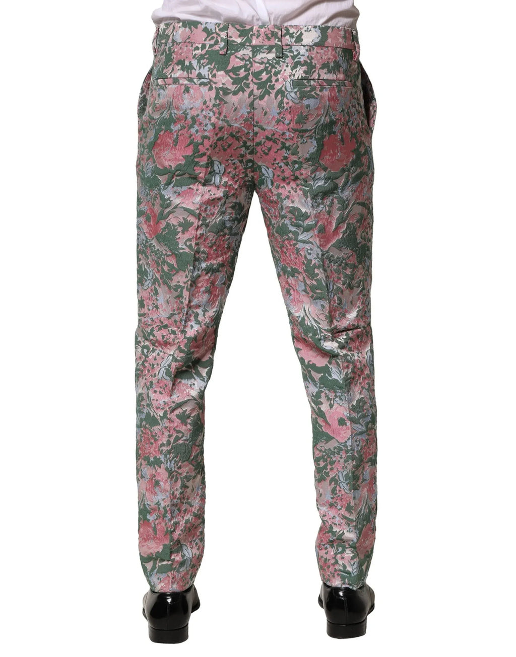 Dolce & Gabbana Multicolor Floral Jacquard Pants - Zeiniez