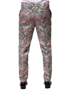 Dolce & Gabbana Multicolor Floral Jacquard Pants - Zeiniez