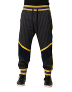 Dolce & Gabbana Multicolor Stripes Wool Jogger Pants - Zeiniez
