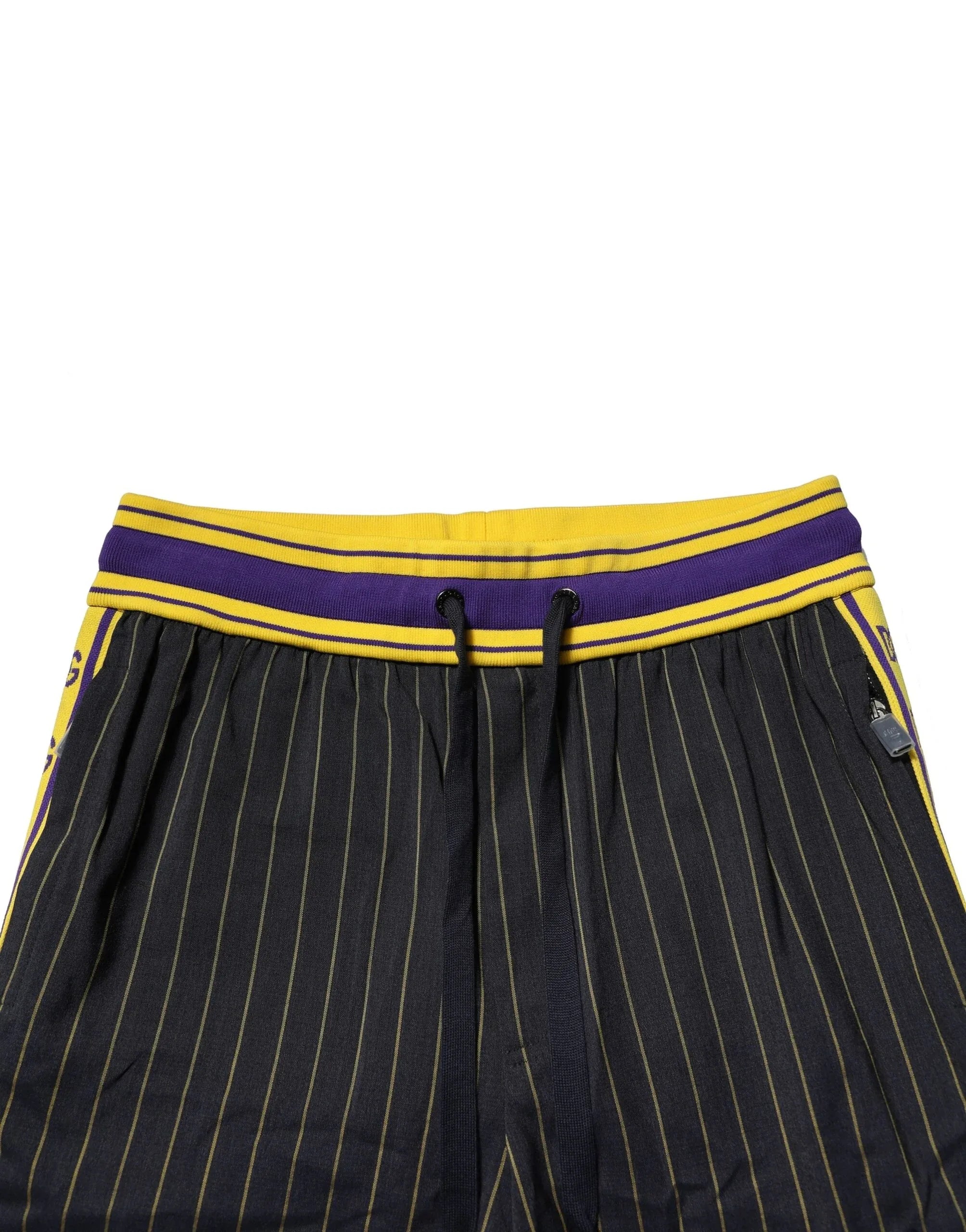 Dolce & Gabbana Multicolor Stripes Wool Jogger Pants - Zeiniez