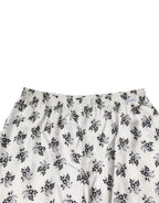 Dolce & Gabbana White Floral Silk Casual Lounge Pants - Zeiniez