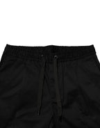 Dolce & Gabbana Black Cotton Mid Waist Jogger Pants - Zeiniez