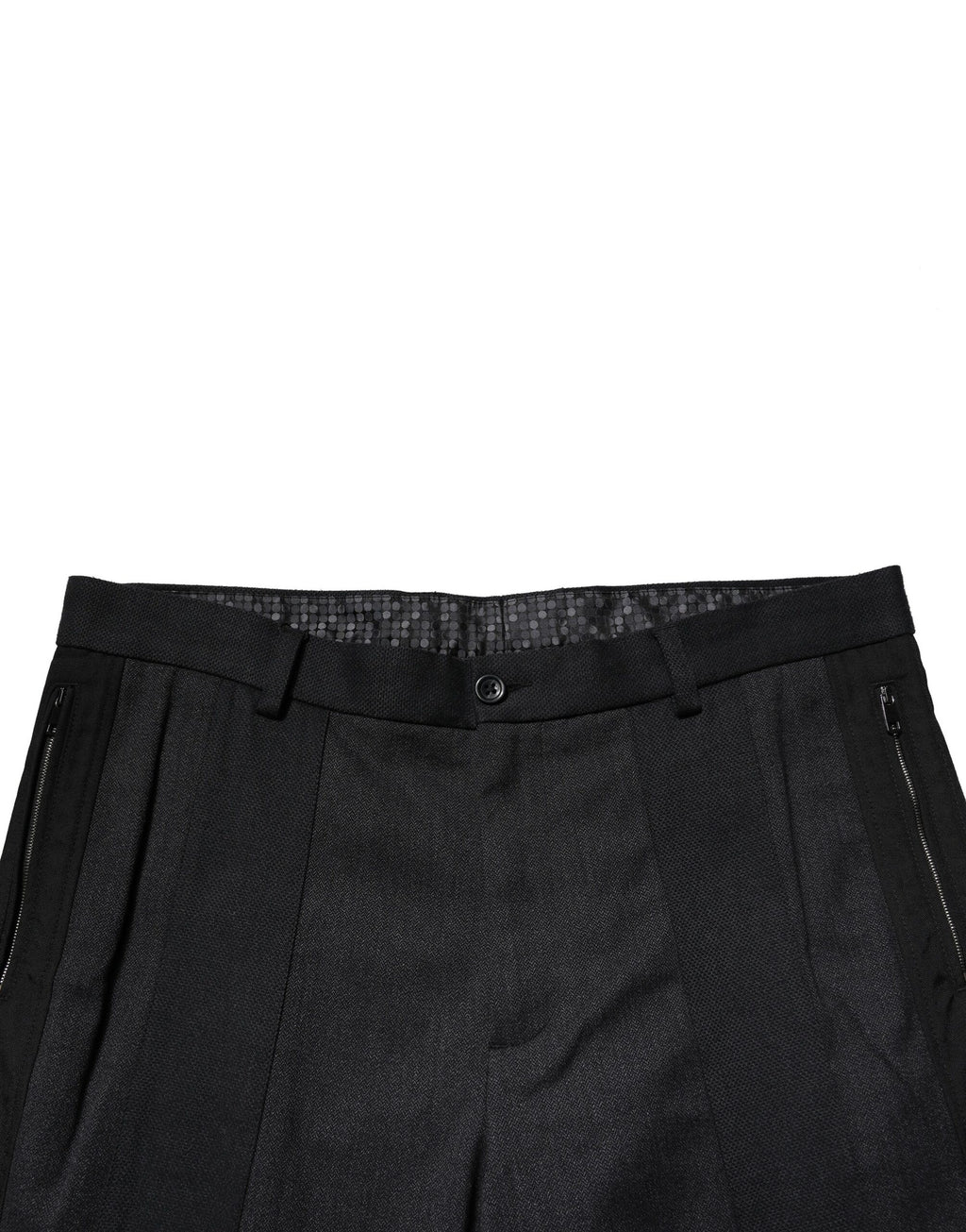 Dolce & Gabbana Black Cotton Dress Slim Formal Pants