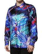 Dolce & Gabbana Multicolor Printed Silk Lounge Casual Shirt - Zeiniez