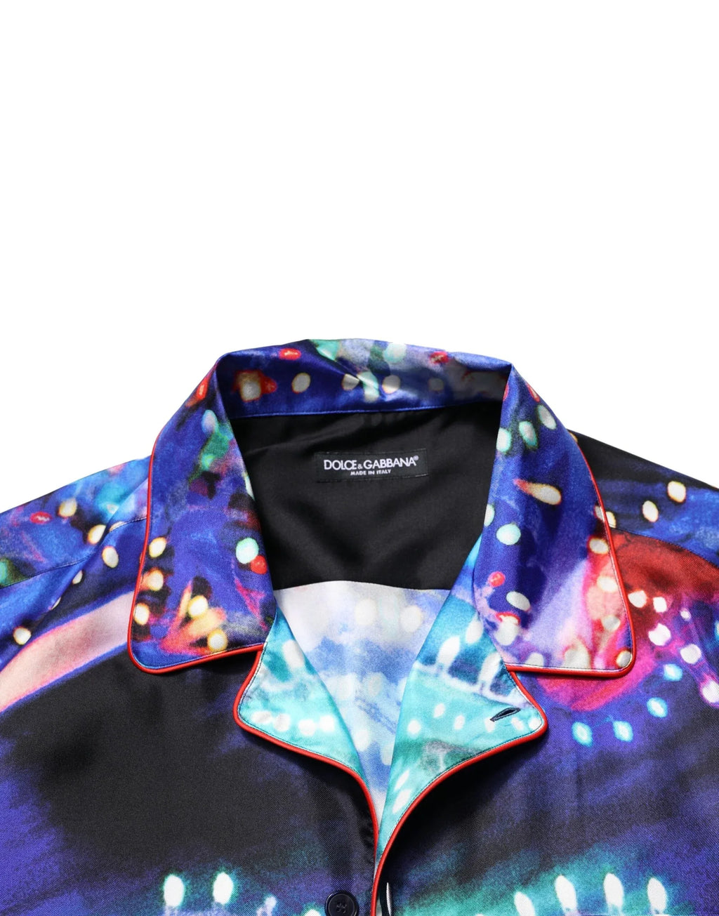 Dolce & Gabbana Multicolor Printed Silk Lounge Casual Shirt - Zeiniez