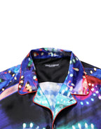 Dolce & Gabbana Multicolor Printed Silk Lounge Casual Shirt - Zeiniez